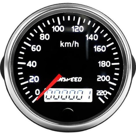 Cnspeed Gps Speedometer 12v/24v 85mm 220km/h For Car Motorcycle-- (1/5)