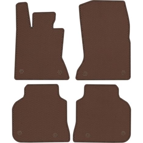 Rolls Royce Ghost I Berline (2009-2020). Tapis de sol dédiés - EVA HONEYCOMB MARRON (1/5)