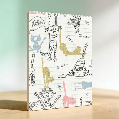 Cadre pour amoureux en blocs créatif, idée de cadeau d’anniversaire (1/5)