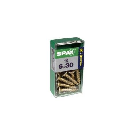 Spax Universalschrauben 6.0 x 30 mm PZ 3 - 10 Stk. Holzschrauben
