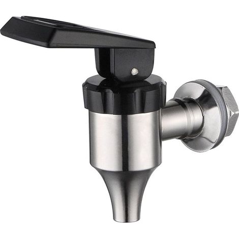 Distributeur de Boissons Robinet en Acier Inoxydable 304 Tonneau de vin Spigot Remplacement Vin Biere Jus Robinet 16mm, Silver, Taille Unique (1/5)