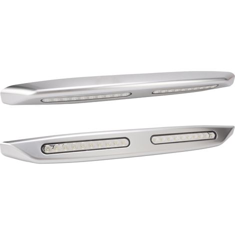 Barre lumineuse pour camping-car, 20 LED, pour terrasse, étanche 12 V, pour éclairage extérieur, pour yachts, camping-cars, argent (1/5)