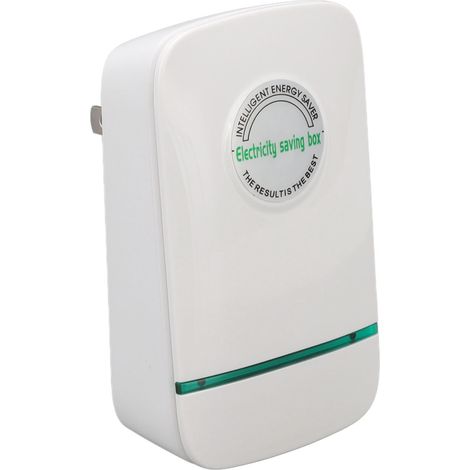 Boîtier d'économie d'énergie blanc écologique en ABS ignifugé, 28 000 W (charge réelle), pour la maison ou le bureau, prise UE 90-250 V. (1/5)