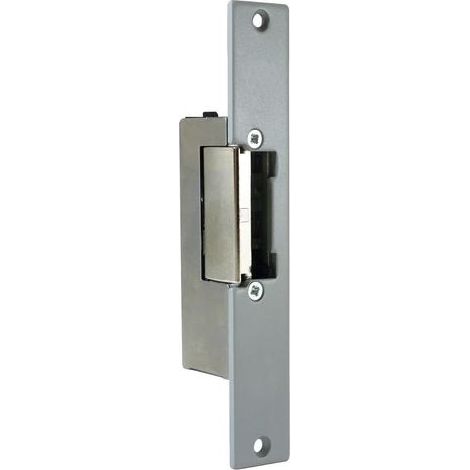 Gâche Électrique à Encastrer, Mémoire Mécanique, Levier de Déblocage Manuel, Réversible Droite et Gauche, 8V-12V AC DC, Basse Consommation 500mA, Aluminium (1/3)
