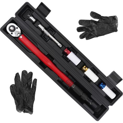 Clé Dynamométrique 30-210 Nm for Véhicules avec Embouts 17/19/21 mm et Gants (1/5)