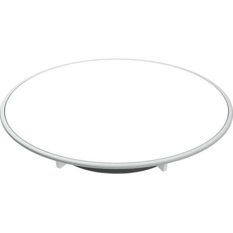 Deckel f. Duschwannenablauf d90 weiss/glanzchrom (1/5)