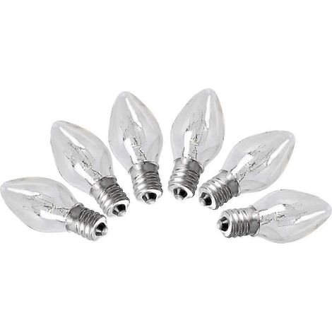 Lot de 6 ampoules de lampe de sel de l'Himalaya E12, 15 watts, pour éclairage décoratif de chambre, 220-240 V (1/5)