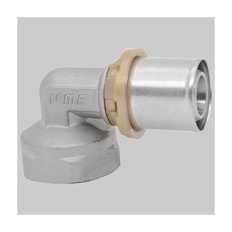 RACCORDO CURVO FEMMINA A PRESSARE  20 x 3/4     ICMA