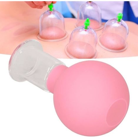 Charseur de massage du visage Massage facial Coupes de ventouses en silicone aspirateur ventouse confortable pour les soins (1/3)