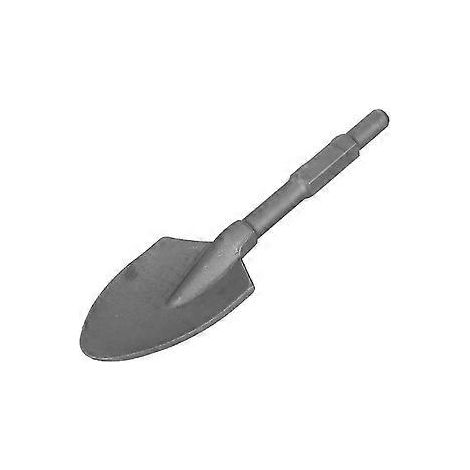 Pelle à argile Clay Spade 45CR en acier avec tige de 1 1/8 po, marteau de démolition, outil de creusement en T (1/3)