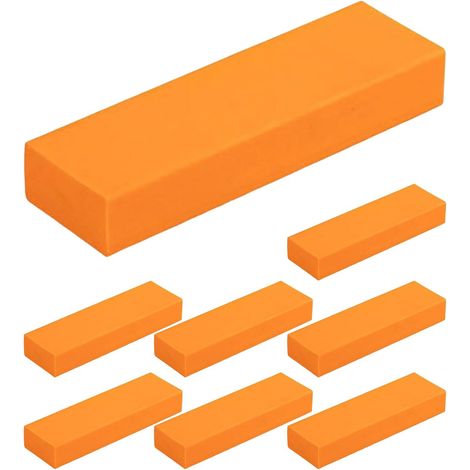 Nettoyant Anti-Rouille pour Acier Inoxydable,Gomme pour Rayures sur Acier Inoxydable - 8 Pièces Réutilisable en Caoutchouc Détachant pour Ustensiles De Cuisine Tartre Appareils Ménagers Évier (1/5)