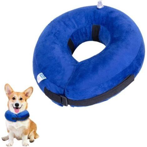 Inflatable Collar for Dogs and Cats, Adjustable Protective Collar, Comfortable Protective Collar with Velcro Closure for Pets, Cats, Dogs After Surgery (1/4)