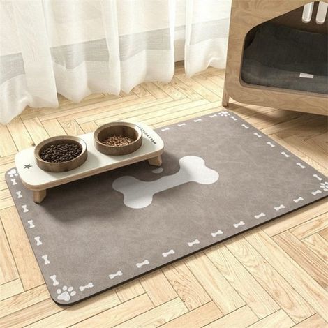 Futtermatte für Hunde und Katzen Größe XXL 50 x 80 cm Futtermatte für Hunde und Katzen Futtermatte aus Kieselgur Schnelltrocknende Matte Matte (1/5)