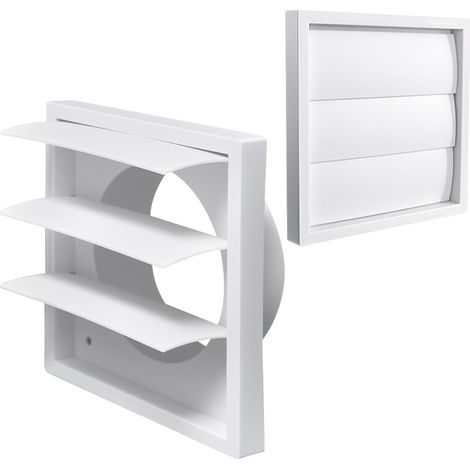 Pare-brise mural extérieur ,5 pouces, conduit de ventilation, évent d'échappement, capuchon de pluie, sortie d'air à persiennes, évent avec 4 vis (1/5)