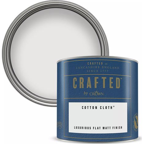 Crown Crafted Luxurious Flat Matt Emulsion (Cotton Cloth, 125ml) (1/3)