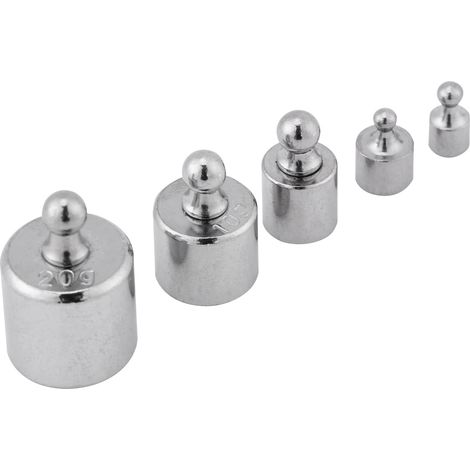 Präzisions-Gewichtsprüfset (5-teilig): 1 g, 2 g, 5 g, 10 g und 20 g (in Gramm) – Neu (1/5)