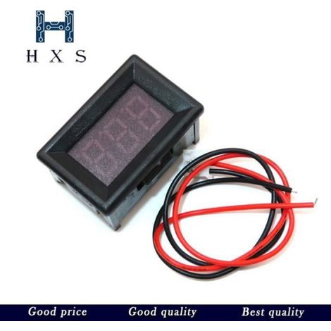 Verde - Mini voltmètre numérique 4.5V à 30V, panneau de tension, pour moto et voiture électrique 6V 12V 24V, (1/4)