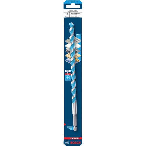 Bosch EXPERT Bohrer HEX-9 Multi Construction, 12 x 200 x 250 mm