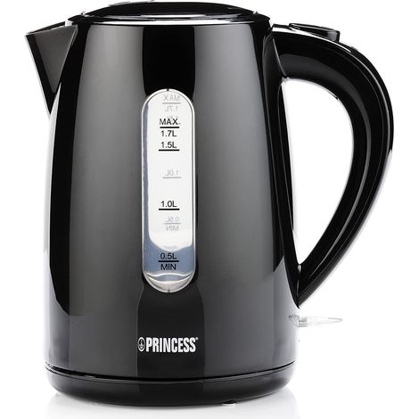 Hervidor de Agua Princess 236017 Black Style 2200W con Capacidad de 1.7L Oferta exclusiva (1/5)