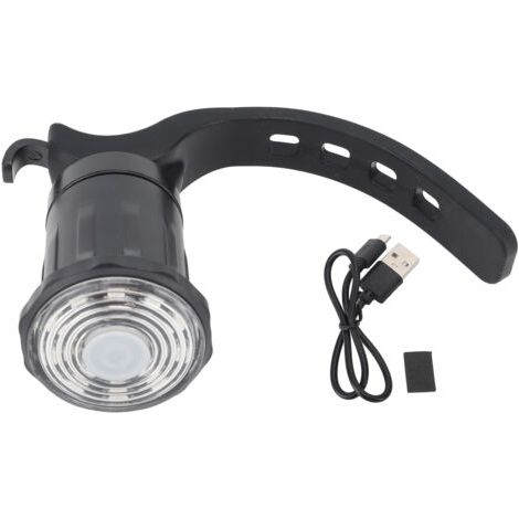 Feu arrière de vélo à LED multicolore avec détection intelligente de freinage automatique, rechargeable par USB