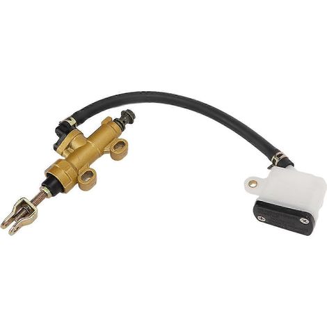 Kit maître-cylindre de frein arrière hydraulique universel pour moto tout-terrain et quad, avec réservoir et coupelle d'huile carrée. (1/5)