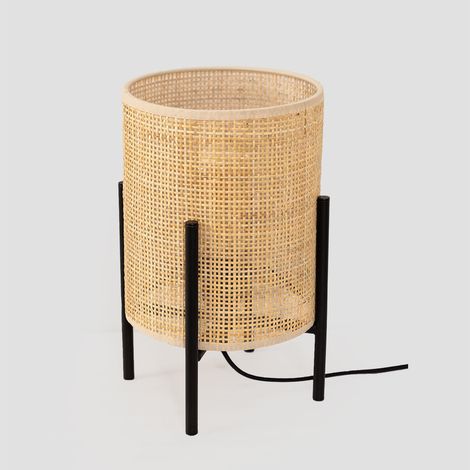 SKLUM Tischlampe aus Rattan Tubber Natürlich