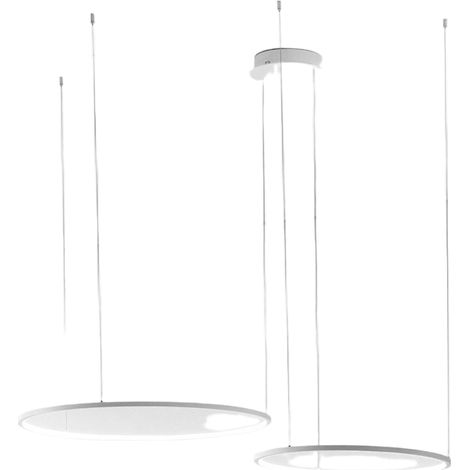 Lustre moderne gea light erika s2d led lampe à suspension en aluminium et silicone (1/3)