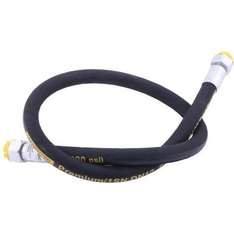 Waryński Hydraulikschlauch 160 bar Gewinde M22x1,5 gerader Konus / gerader Flachschlauch L-1000 mm DN12-1SN 16,0 MPa (1/2)