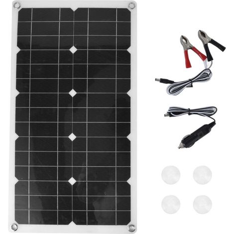 18V 100W Wasserdichtes Solarpanel Solarladepanel Outdoor-Batterieladegerät für Zuhause, Auto, Boot (1/5)