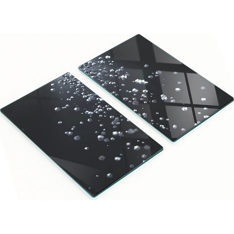Tableros decorativos multifuncionales para cocina, de vidrio templado 3D, 2x30x52 cm.
