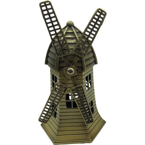 Moulin à Vent en Métal Créatif 1pc Alliage Décoration Intérieure (1/5)