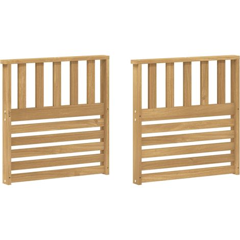 Módulo de Descansabrazos 2 pcs Blanco 60 x 6 x 61 cm vidaXL (1/5)