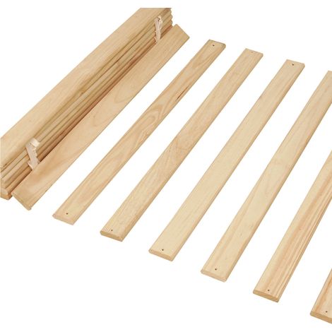 Lattes pour lit 1 personne 90x190/200 cm en pin massif