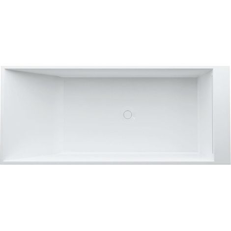 Baignoire KARTELL 1700 x 750 mm avec éclairage LED dans le trop-plein blanc LAUFEN