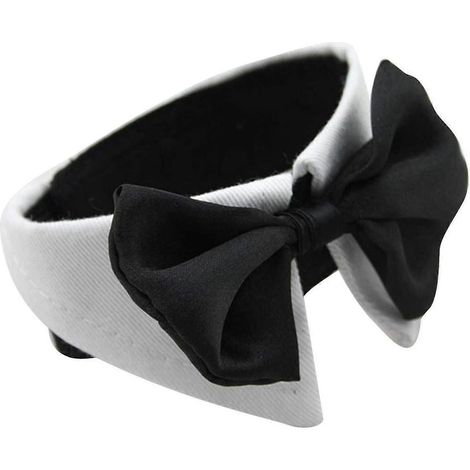 Hunde-Fliege, Hochzeits-Hundehalsband, Haustierhalsband, verstellbare Fliege, geeignet für große Hunde (55,8–63,5 cm) (1/2)