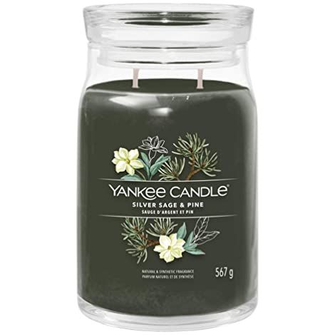 YANKEE CANDLE GRAND POT SAUGE ARGENTÉ ET PIN 1629993E