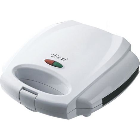 Gauffrier - Appareil À Croque-Monsieur - 750 W - Revêtement Antiadhésif - Blanc - 1 Pièce