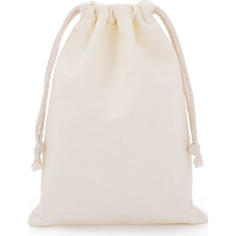 Juego de 10 bolsas de tela de 7 x 10 cm, de algodón con cordón, ideales para cumpleaños, regalos de boda y joyas. (Beige) (1/5)