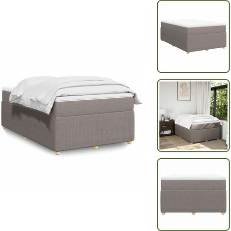 Boxspringbett mit Matratze Taupe 120x200 cm Stoff - Boxspringbett - Boxspringbetten - Bett - Bett Mit Stauraum (1/5)