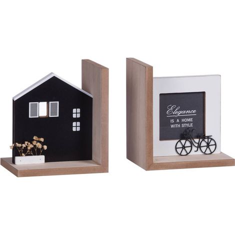 SET 2 REGGILIBRI IN MDF 30X12XH17CM
