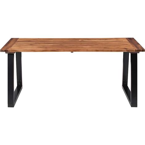 Maison Exclusive - Tavolo da Pranzo in Legno Massello di Acacia 180x90 cm (1/5)