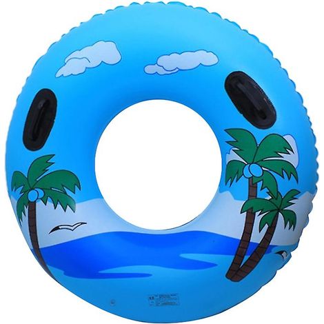 Bouée de natation renforcée pour adultes, 1 mètre de diamètre, grande taille 100 cm avec poignée, confortable et durable. (1/4)