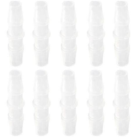 Pair 10 Pièces Raccord de Tuyau PP Connecteur Droit Joint de Liaison Kit 4.8‑4.8 (1/5)