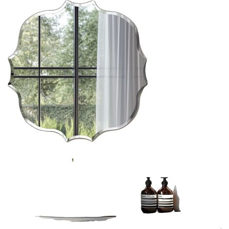 Miroir mural, forme irrégulière, design minimaliste (1/2)