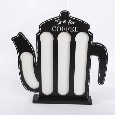 Rangement de Sac à Café Support de Sac à Café Grande Capacité Boîte de Rangement pour Crème à Café Sac à Café en Bois Ornements en (1/5)