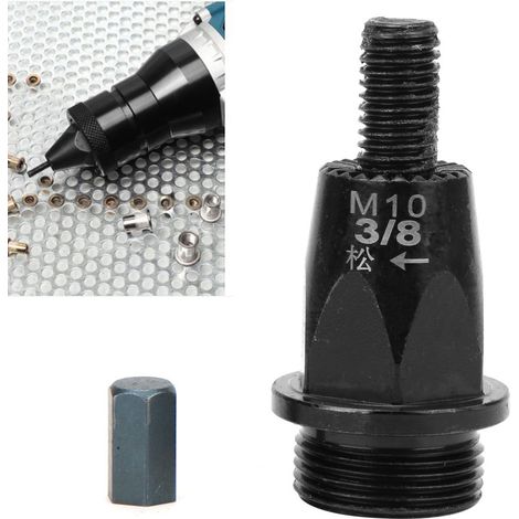 Pistolet à riveter pneumatique à tête en alliage dur pour écrous rivetés M10, outil de pose par traction (1/4)