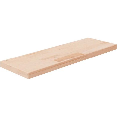 vidaXL Panneau d'étagère 60x20x2,5 cm Bois de chêne massif non traité (1/4)