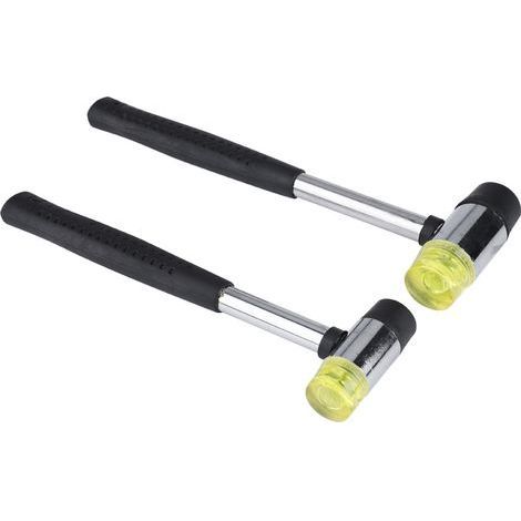 Doppelseitiger Kunststoffhammer mit Gummigriff für Leder (25 mm, 30 mm) (1/5)