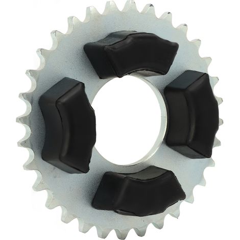 Pignon arrière 50mm 420 32 dents avec amortisseur en caoutchouc pour roue SS50 CT70 CL50 CL70 CD50 CD90 (1/5)