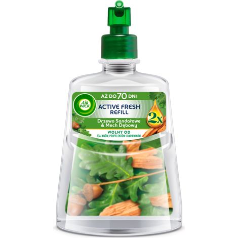 018321 Recambio Air Wick Active Fresh Sándalo y Musgo de Roble 228 ml (1/5)